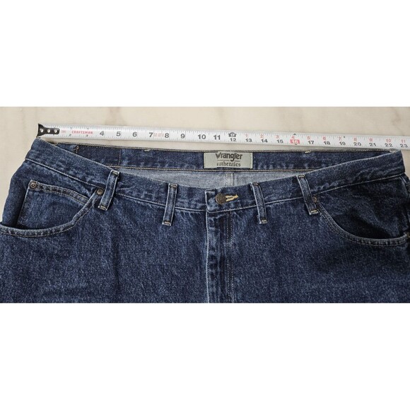 Wrangler Authentics Men’s Jeans Size 46x32 ZM200RD Relaxed Fit Dark Wash Denim - Picture 5 of 9
